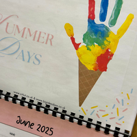 NEW! 2025 Hand Print Activity Calendar - INSTANT DOWNLOAD