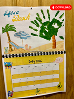 
              NEW! 2026 Hand Print Activity Calendar - INSTANT DOWNLOAD
            