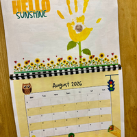 NEW! 2026 Hand Print Activity Calendar - INSTANT DOWNLOAD