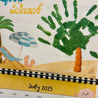 NEW! 2025 Hand Print Activity Calendar - INSTANT DOWNLOAD