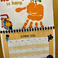 NEW! 2026 Hand Print Activity Calendar - INSTANT DOWNLOAD