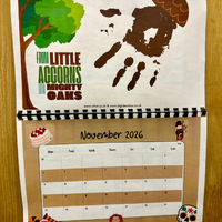 NEW! 2026 Hand Print Activity Calendar - INSTANT DOWNLOAD