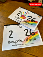 
              NEW! 2026 Hand Print Activity Calendar - INSTANT DOWNLOAD
            