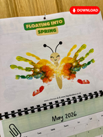 
              NEW! 2026 Hand Print Activity Calendar - INSTANT DOWNLOAD
            