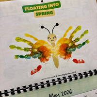 NEW! 2026 Hand Print Activity Calendar - INSTANT DOWNLOAD