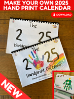 
              NEW! 2025 Hand Print Activity Calendar - INSTANT DOWNLOAD
            