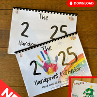 NEW! 2025 Hand Print Activity Calendar - INSTANT DOWNLOAD