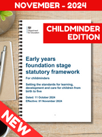 
              NEW! 2024 EYFS Statutory Framework - Childminders
            