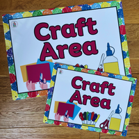 NEW!! Outdoor - Craft - AREA SIGNS!!