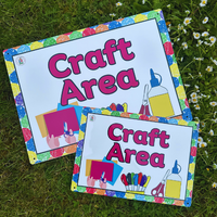 NEW!! Outdoor - Craft - AREA SIGNS!!