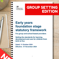 NEW! 2024 EYFS Statutory Framework - Group providers