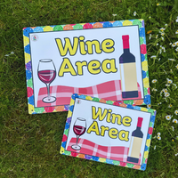 NEW!! Outdoor - Wine - AREA SIGNS!!