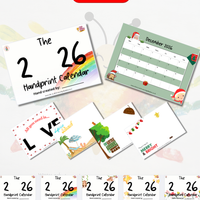 NEW! 2026 Hand Print Activity Calendar - INSTANT DOWNLOAD