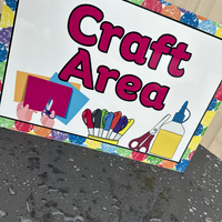 NEW!! Outdoor - Craft - AREA SIGNS!!