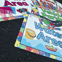 NEW!! Outdoor - Water - AREA SIGNS!!