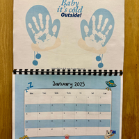 NEW! 2025 Hand Print Activity Calendar - INSTANT DOWNLOAD