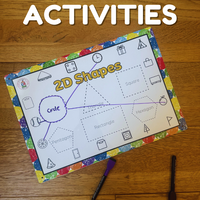 NEW!! Outdoor - 2D SHAPES - Activity Board