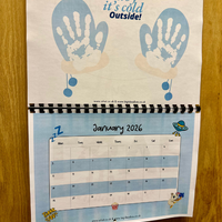 NEW! 2026 Hand Print Activity Calendar - INSTANT DOWNLOAD