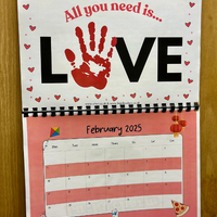 NEW! 2025 Hand Print Activity Calendar - INSTANT DOWNLOAD