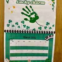 NEW! 2026 Hand Print Activity Calendar - INSTANT DOWNLOAD