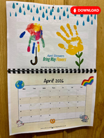 
              NEW! 2026 Hand Print Activity Calendar - INSTANT DOWNLOAD
            