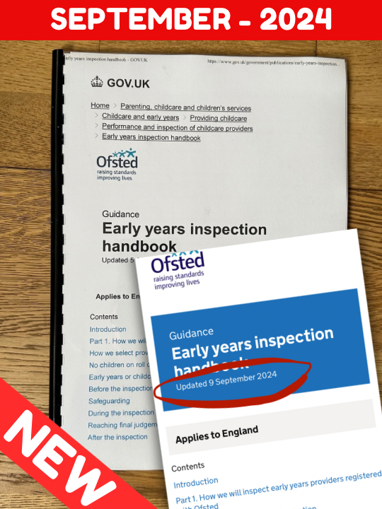 NEW SEPTEMBER 2024 EY Inspection Handbook